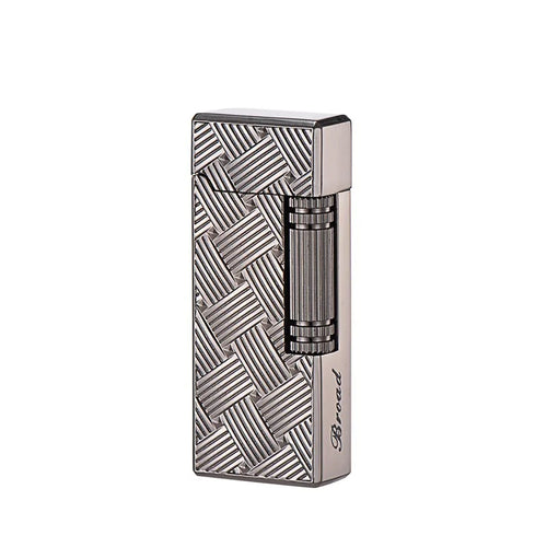 Grinding Wheel Side Slide Tilt Flame Butane Gas Lighter, High Quality