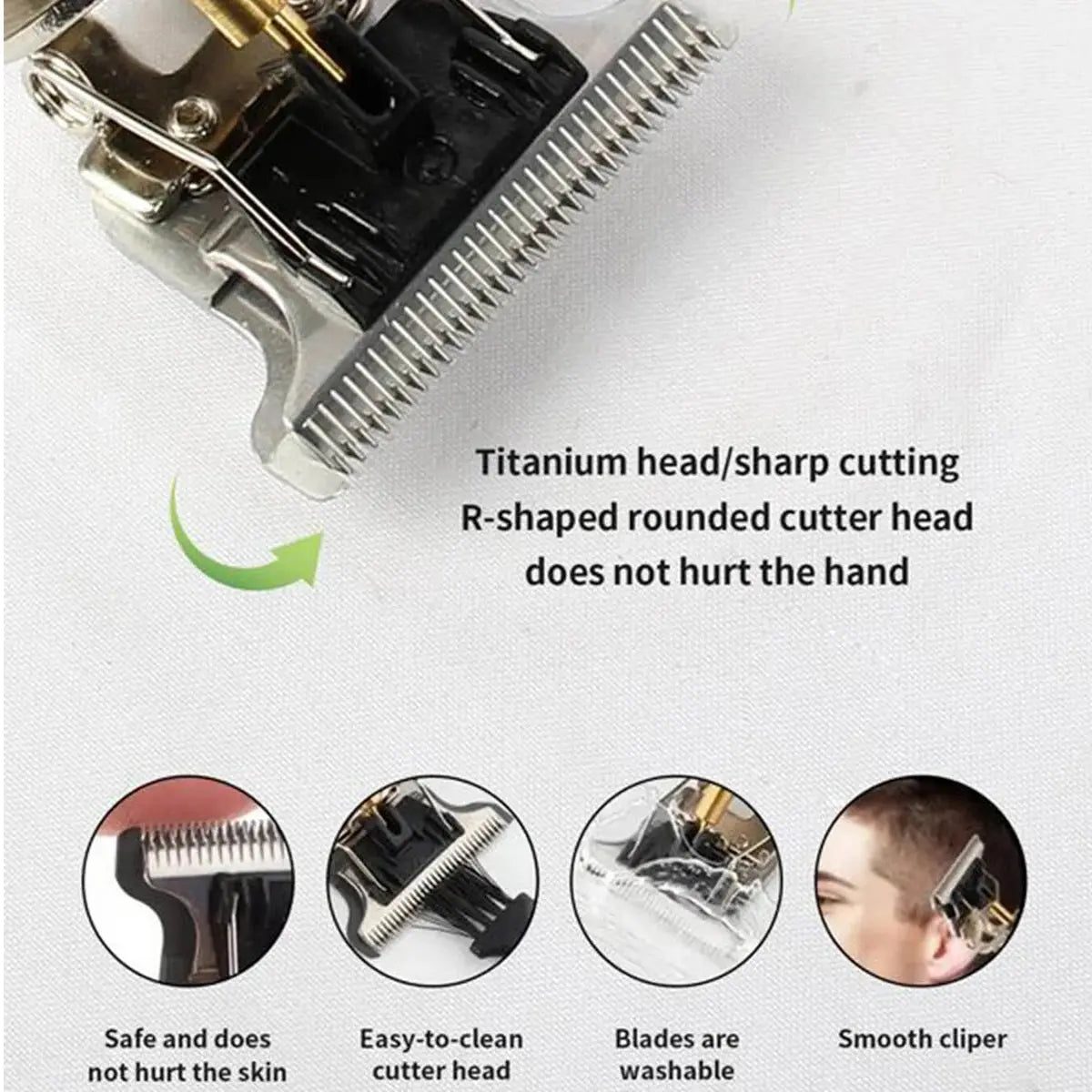 Electric Pusher T9 LCD Electric Hair Clipper Oil Shaving Head Carving