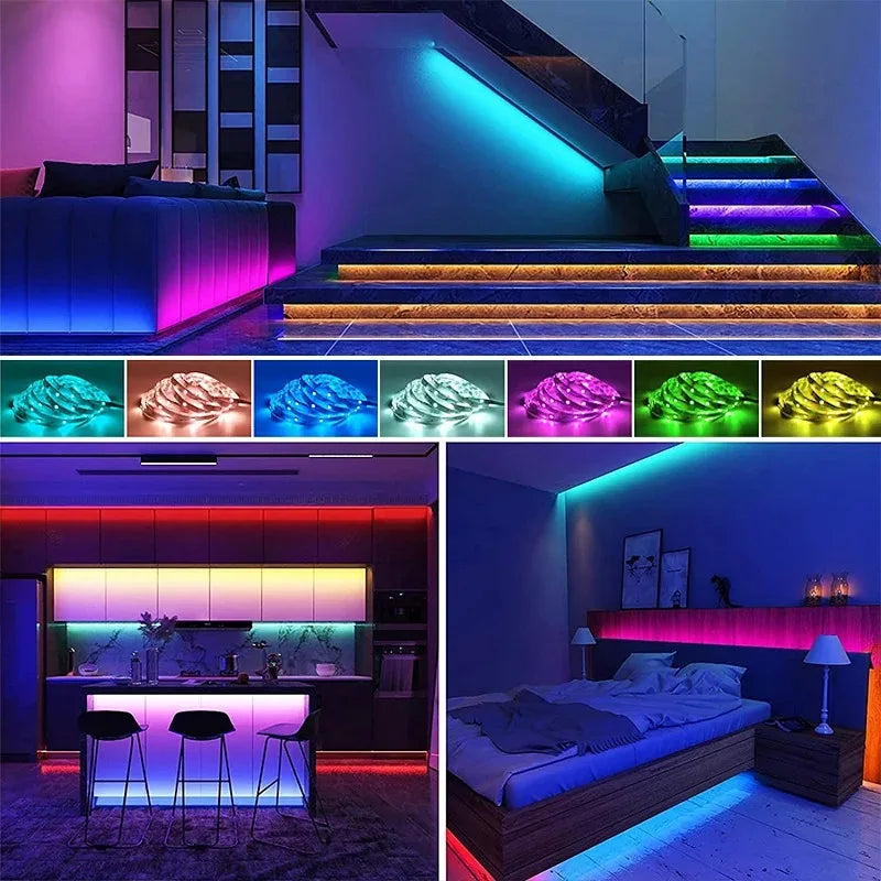 5M 5050 5V LED Light Strip USB Infrared Remote Control Flexible Lamp
