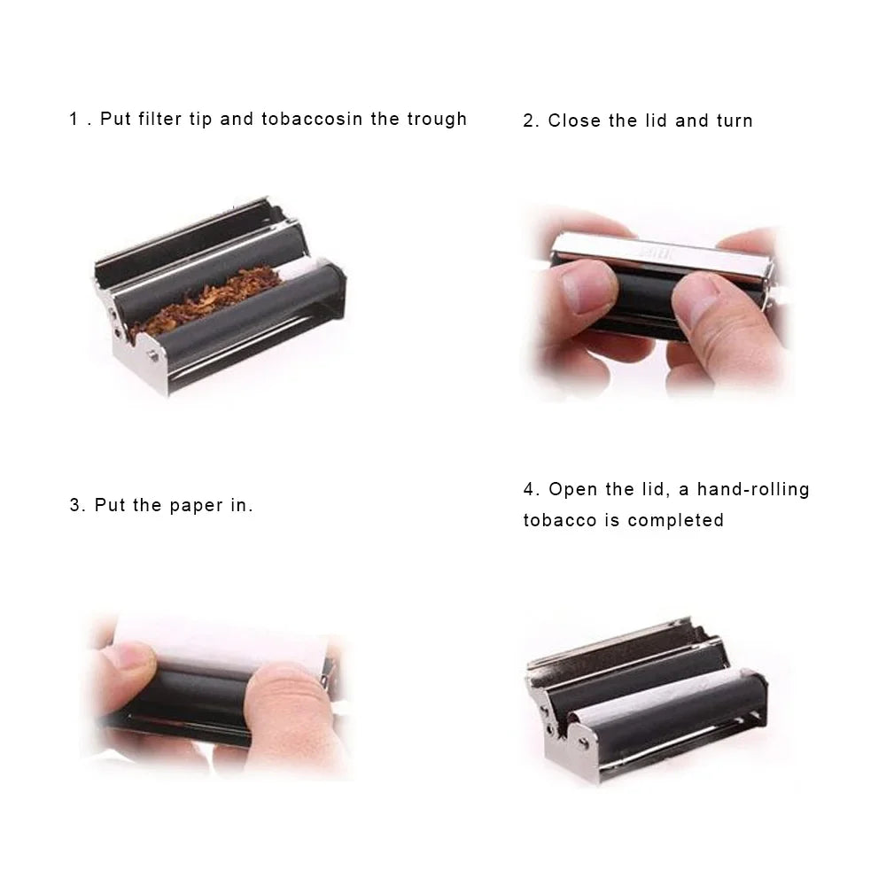Portable Tobacco Roller Cigarette Maker Cigarette device 70mm Rolling