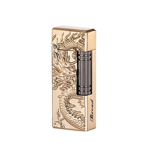 Grinding Wheel Side Slide Tilt Flame Butane Gas Lighter, High Quality