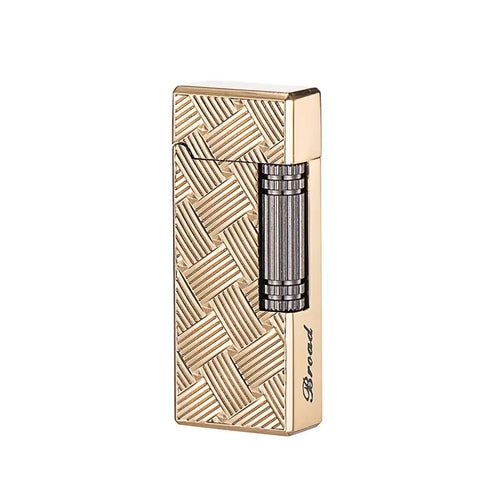 Grinding Wheel Side Slide Tilt Flame Butane Gas Lighter, High Quality