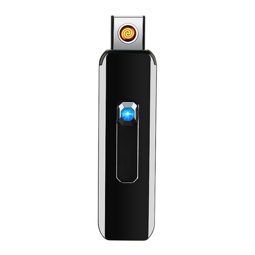 Touch Sensing Metal Electric Outdoor Windproof Lighter Dual Arc